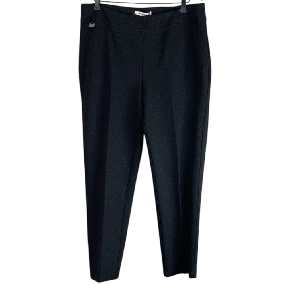Zac & Rachel Woman Charcoal Slim Fit Dress Pants Trousers Stretch Plus Size 1X